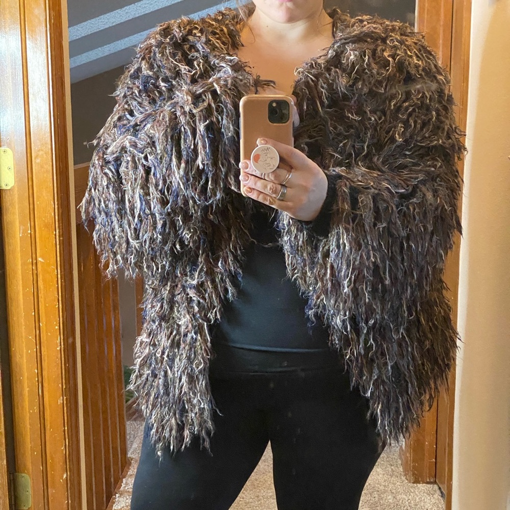 ⚡️Free people⚡️ shaggy coat